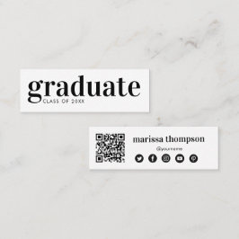Studenten Student QR-koden Social Media Mini Visitkort