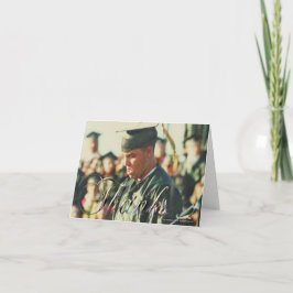 Studenten/tack (anpassa)-kort tack kort