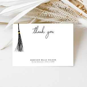 Studenten Tack Black Tassel Kort