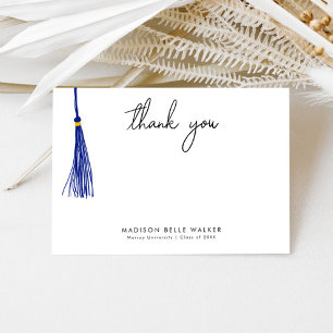 Studenten Tack Blue Tassel Kort