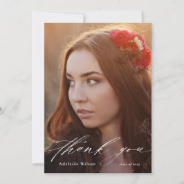 Studenten Tack med Photo & White Overlay