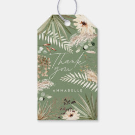 Studenten tackar dig för att du skickar grönt pamp presentetikett