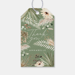 Studenten tackar dig för att du skickar grönt pamp presentetikett