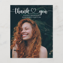 Studenten tackkort för Budget Heart-skript Flygblad