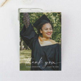 Studenten tackkort för elegant Script - tackkort Inbjudningar