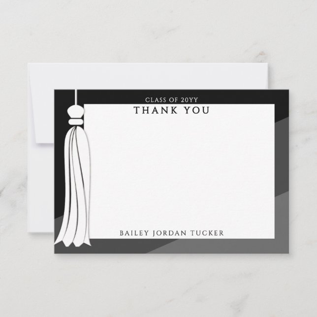 Studenten Tassel Black Ombre Tack Kort (Framsida)