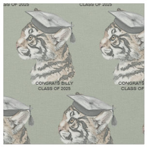 Studenten Tiger Fabric Tyg