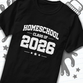 Studenten tillbaka till hemskolan 2026 t shirt