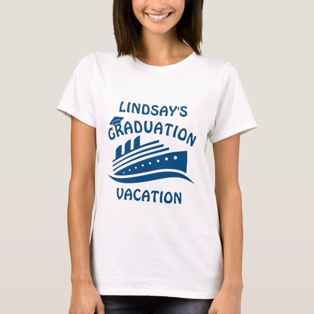 Studenten Vacation Cruise T Shirt (Framsida)