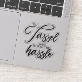 Studenten var tasslan värd hassle klistermärken