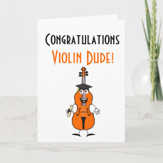 Studenten Violin-klubbkort (Orange) Kort