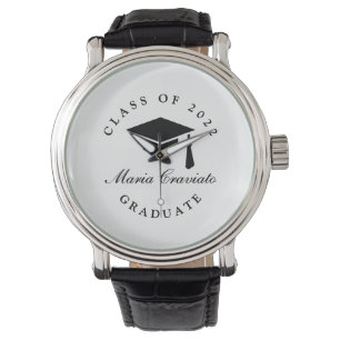 Studenten Watch Gift - Anpassningsbar Engraved Tim Armbandsur
