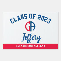 Studenten Yard Sign Germantown Academy, Gräsmatta 