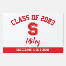 Studenten Yard Sign Souderton High School, Gräsmat