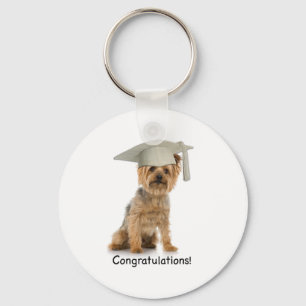 Studenten Yorkie Grattis Nyckelring
