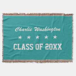 Studentenanpassningsbarnamn, år & färgkastfilt filt