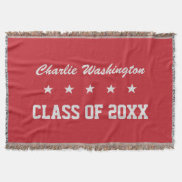 Studentenanpassningsbarnamn, år & färgkastfilt mysfilt