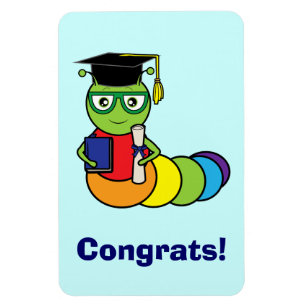 Studentenbokmal med diplomet magnet