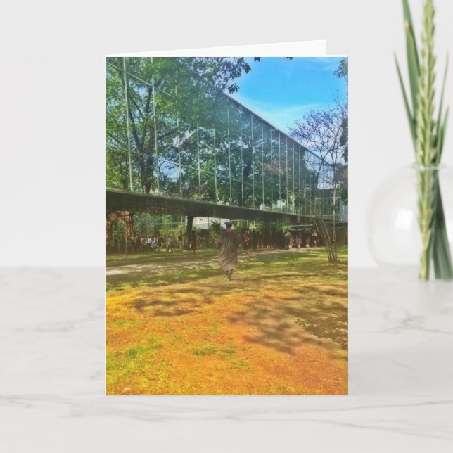 Studentendag, högskola, manlig kort (Framsida)