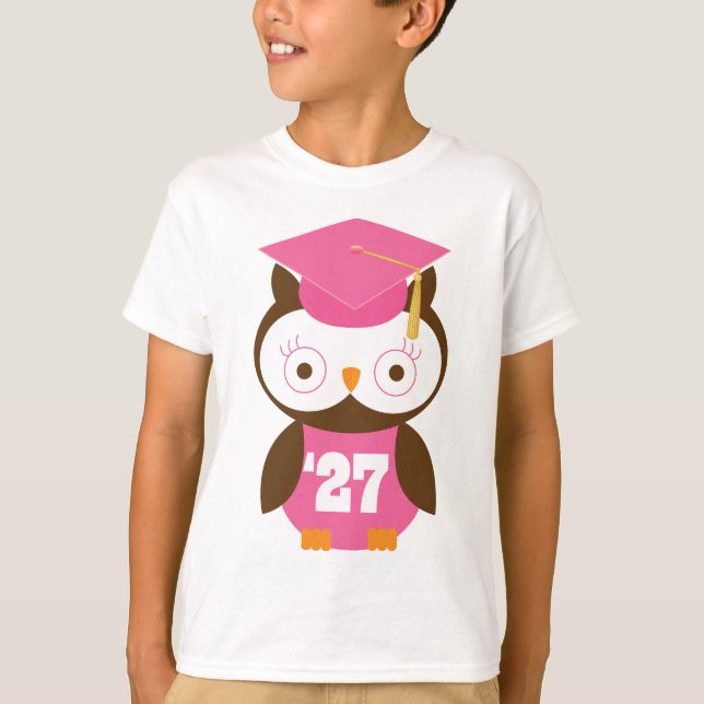 Studentenhattugglan klassificerar av gåvan 2027 t-shirt (Framsida)
