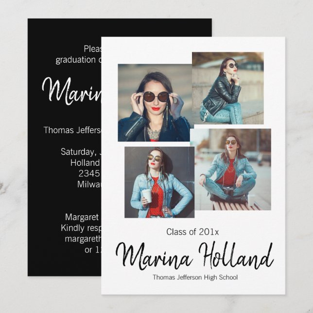 Studentenkärlek Inbjudningar (Fram/baksida)