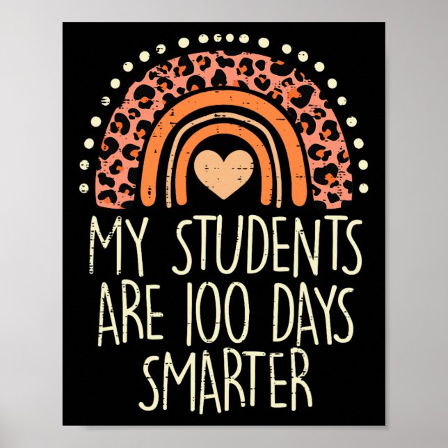 Studenter är 100 dagar smartare 100-dagarsdag i sk poster (Framsidan)