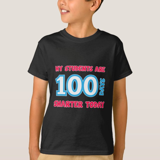 Studenter är 100 dagar smartare i dag t shirt (Framsida)
