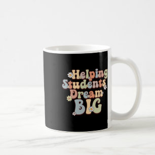 Studenter Dream Big School Counselor Week Boho Flo Kaffemugg