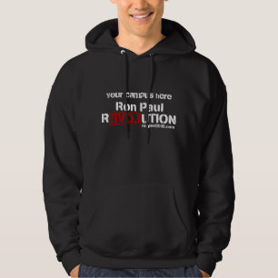 Studenter för den Ron Paul skjortan Sweatshirt Med Luva