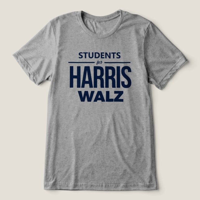 Studenter för Harris Walz T Shirt (Design Framsida)