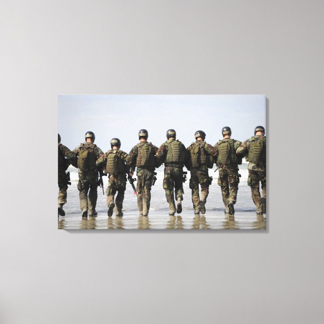 Studenter för utbildning av besättningsmän canvastryck (Framsida)