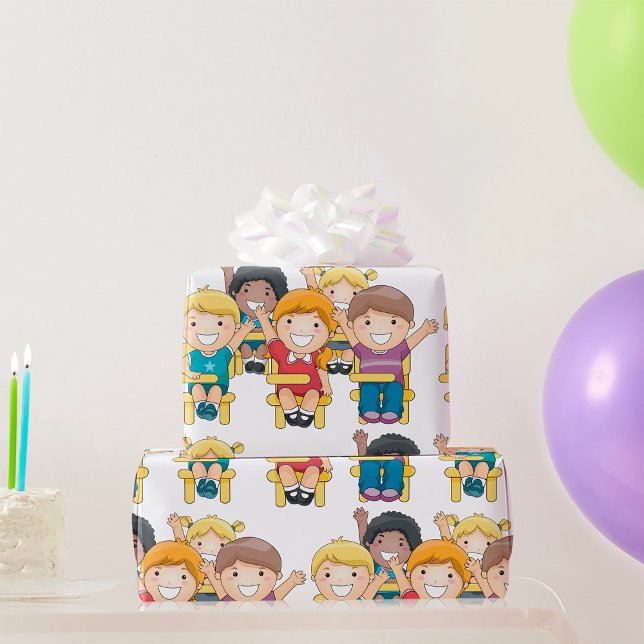 Studenter i klass presentpapper (Skapare uppladdad)