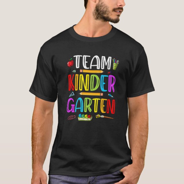 Studenter Kids Teacher Team Kindergarten Cute Squa T Shirt (Framsida)