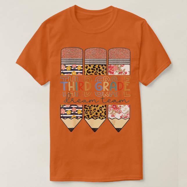 Studenter Lärare i tredje Klass-drömmarteam i går  T Shirt (Design framsida)