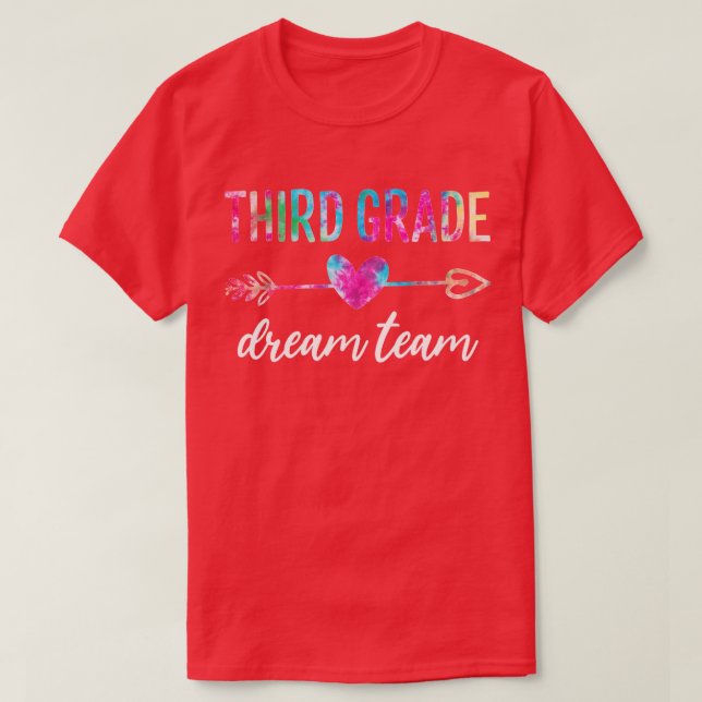 Studenter Lärare i tredje Klass-drömmarteam i går  T Shirt (Design framsida)