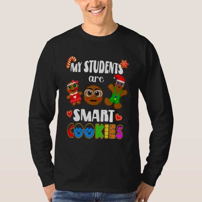 Studenter Smart Cookies, Pepparkaksgubbe T Shirt (Framsida)