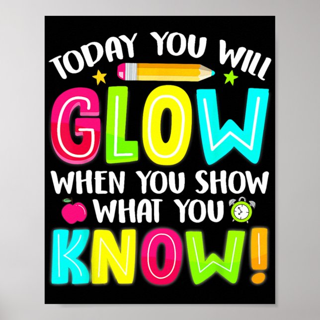 Studenter Vad du visar testdagsexamen Poster (Framsidan)