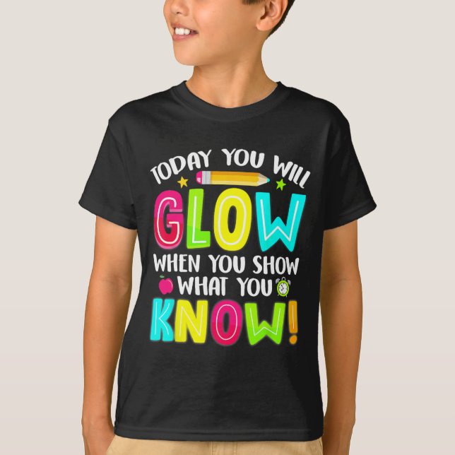 Studenter Vad du visar testdagsexamen T Shirt (Framsida)