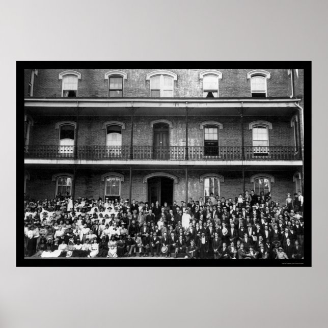 Studenter vid Berea College i Berea, KY 1899 Poster (Framsidan)