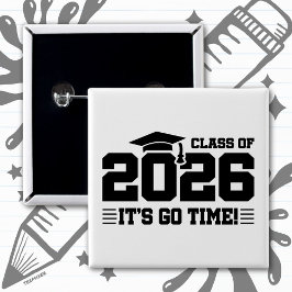 Studentexamen 2026 - Nu Kör Vi! Roligt Citat Knapp