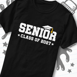 Studentexamen 2027 Skolstolthet Klass 2027 T Shirt
