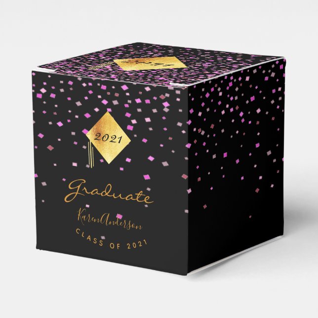 Studentfest 2021 student svart lila presentaskar (Framsidan Sidan)