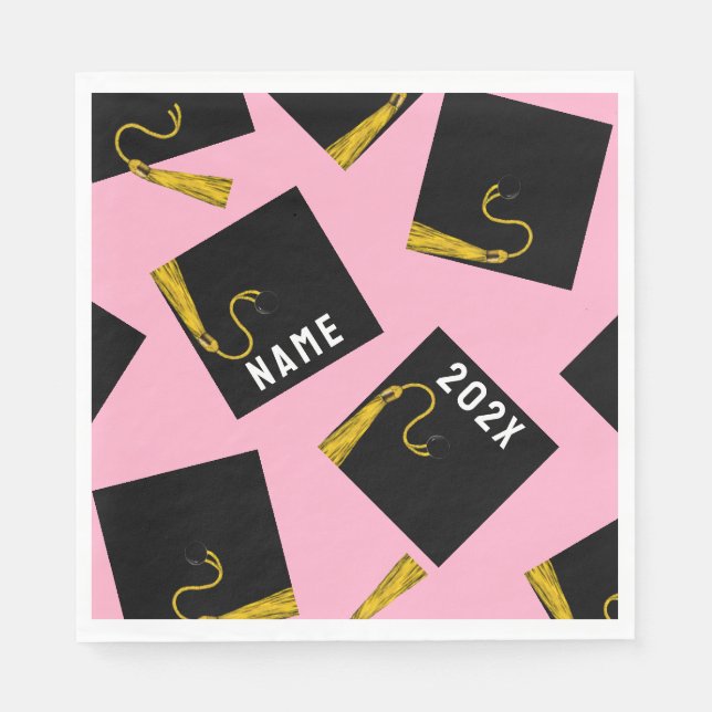 Studentfest 2025 Rosa Pappersservett (Framsidan)