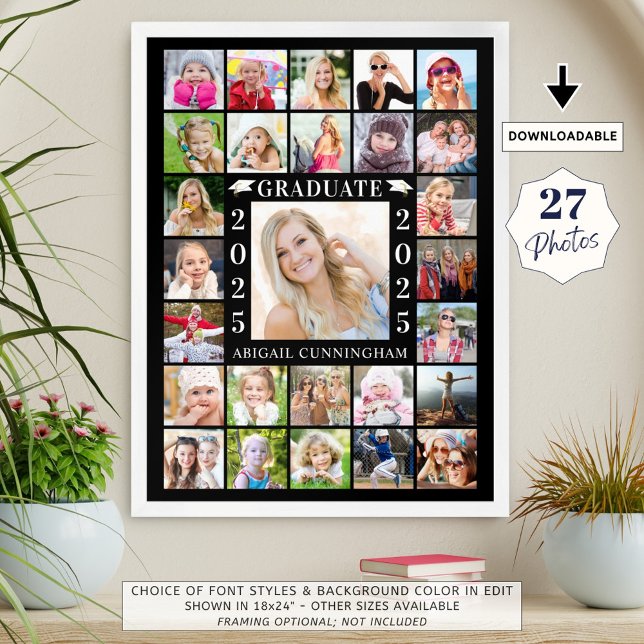 Studentfest 27 Personlig för fotokollage Poster (Skapare uppladdad)