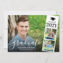 Studentfest 3 Modern inbjudan till fotokollage