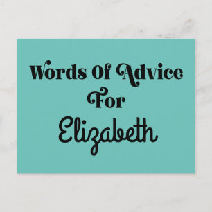 studentfest Advice Card för gäster och gäster Vykort