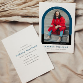 Studentfest av enkel fotoarks marktunga inbjudningar