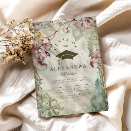 Studentfest av färgämnen för Wildblomma Inbjudningar