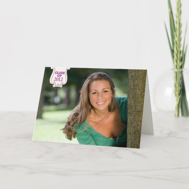 studentfest av lila punktfotot inbjudan (Framsida)