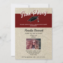 Studentfest av Rustic Red Student Cap